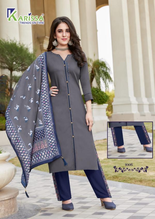 Karissa Vidisha 5 Comfortable Wear Kurti Bottom Dupatta Catalog